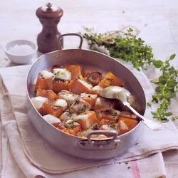Tip: Pompoen met taleggio en kruiden