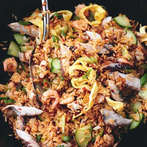 Nasi goreng met makreel van Rick Stein