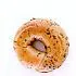 Bagel met zongedroogde tomaten en basilicum