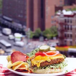 Tip: Vegetarische cheeseburger