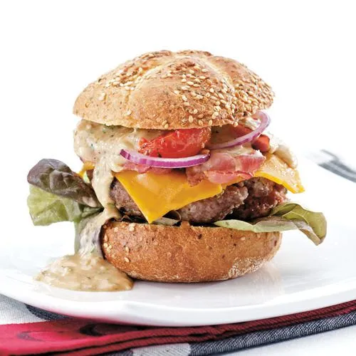 Perfect gegrilde hamburger
