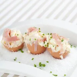 Tip: Eiersalade met ham