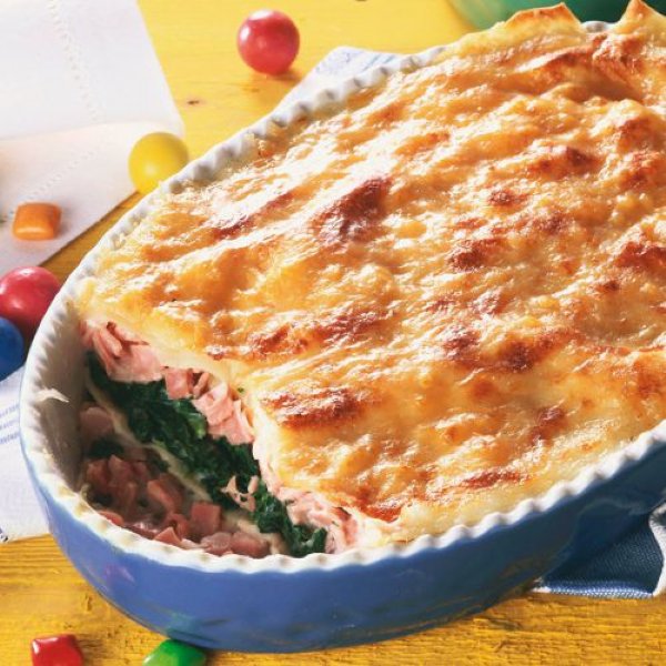 Lasagne met spinazie en mortadella recept okoko recepten