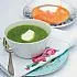 Courgettesoep met gerookte zalm en crème fraîche