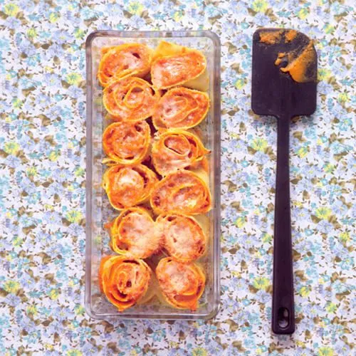 Lasagne-rolletjes met pompoen