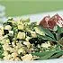 Tabouleh met koude lamsbout, courgette en munt
