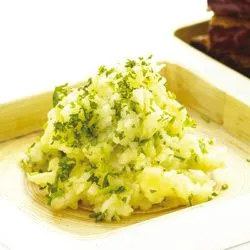 Tip: Stamppot van knolselderij met peterselie en bieslook