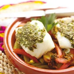 Tip: Tajine van kabeljauw met charmoula