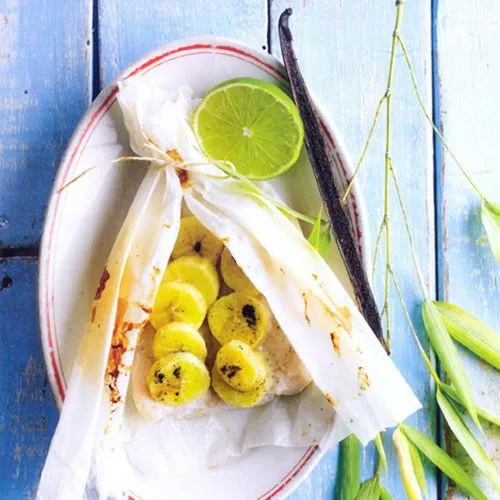 Exotische pangasiusfilet en papillote