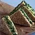 Sandwiches met ei, waterkers en bieslook