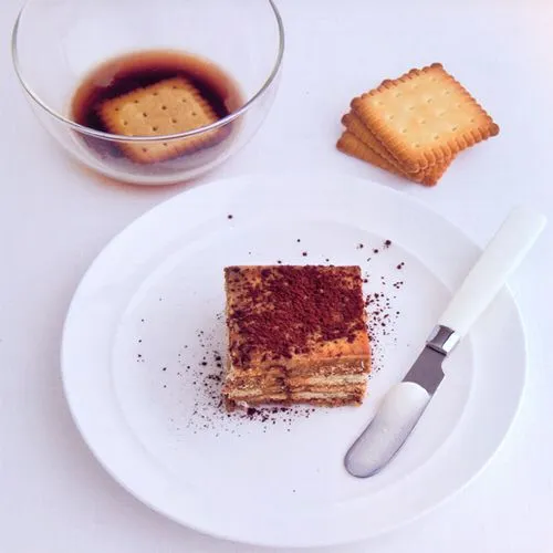 Supersimpele tiramisu met Mariabiscuitjes