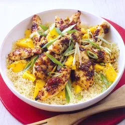Tip: Couscous met kip en mango