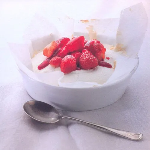 Pavlova met aardbeien