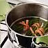 Groene asperges met linten verse zalm