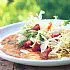 Pannenkoeken met spek, Parmezaanse kaas en frisée