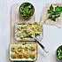 Gegratineerde ravioli met prei