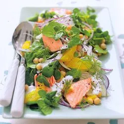 Tip: Zalmsalade met venkel en sinaasappel