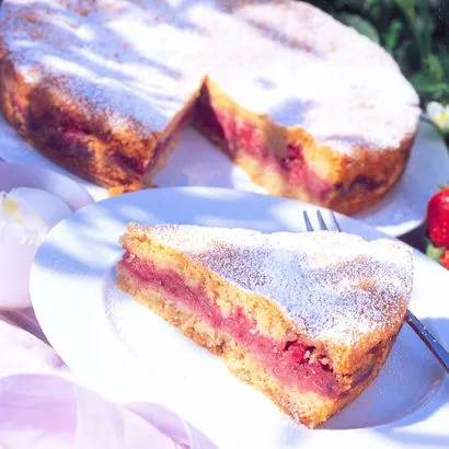 Aardbeientaart met kaneel