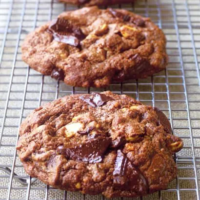 Chocoladekoekjes met stukjes chocolade