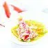 Rode mul met fruitige salade