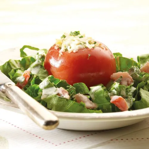 Gevulde tomaten met couscous en schapenkaas