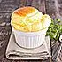 Kaassoufflé van geitenkaas en Parmezaan met bieslook