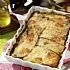 Gegratineerde aubergine met mozzarella en basilicum