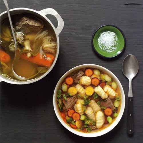 Gnocchi in pot-au-feu