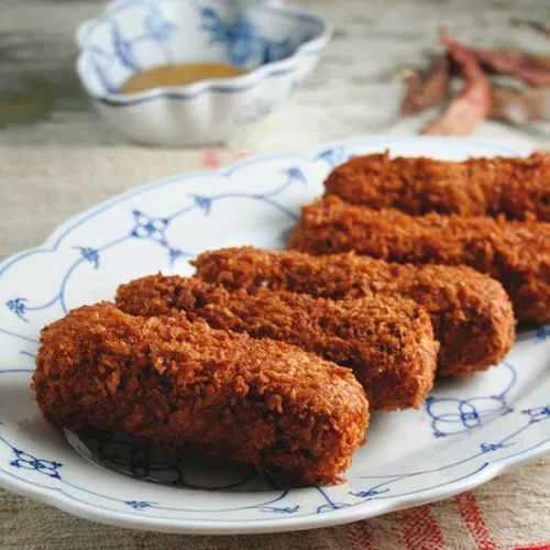 Oud-Hollandse croquetten van borlottibonen