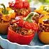 Gevulde paprika met gehakt en rijst