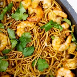Tip: Surinaamse bami met garnalen