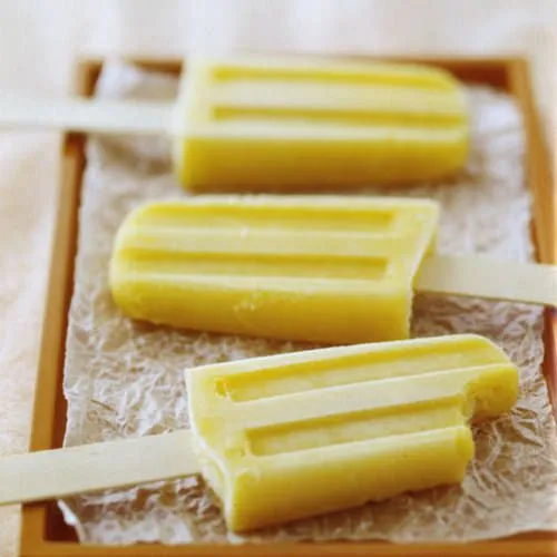 Mango-gember ijslolly's