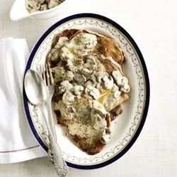 Tip: Kalfsschnitzel in champignonsaus