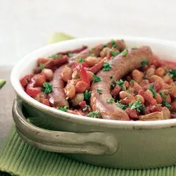 Tip: Cassoulet met merguezworstjes en spek