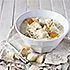 Witlofsoep met croutons