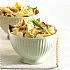 Tagliatelle met prei en paddenstoelen