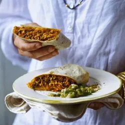 Tip: Burrito met kip en molesaus