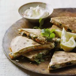 Tip: Quesadilla's met zoete aardappel, spinazie en geitenkaas