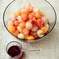 Tip: Meloensalade met granaatappelnat