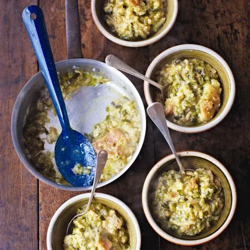 Jamie Oliver: courgette-broodsoep (pappa alle zucchine)
