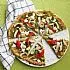 Pizza met kip, paprika, artisjokharten en pesto