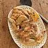 Piepkuikens met knoflook en tahinsaus