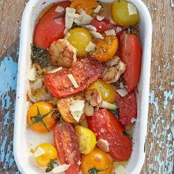 Tip: Gebakken tomaten met Parmezaanse kaas