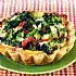 Broccolitaart met roombrie en gedroogde tomaten