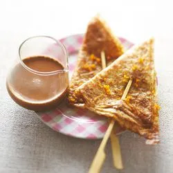 Tip: Krokante crêpes met sinaasappel en chocoladesaus