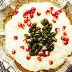 Tip: Arabische rijstpudding met pistachenootjes