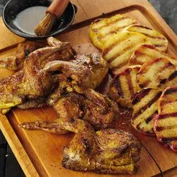 Tip: Kwartel met appel op de grill