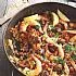 Snelle paella met garnalen en chorizo