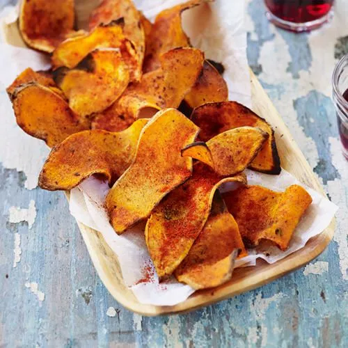 Chips van zoete aardappelen