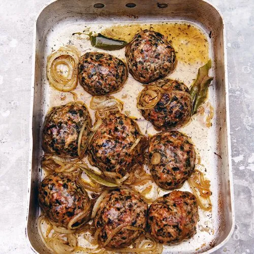 Gehaktballen met snijbiet (caillettes)